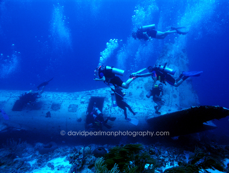 Divers Explore Sunken DC-3 Wreck